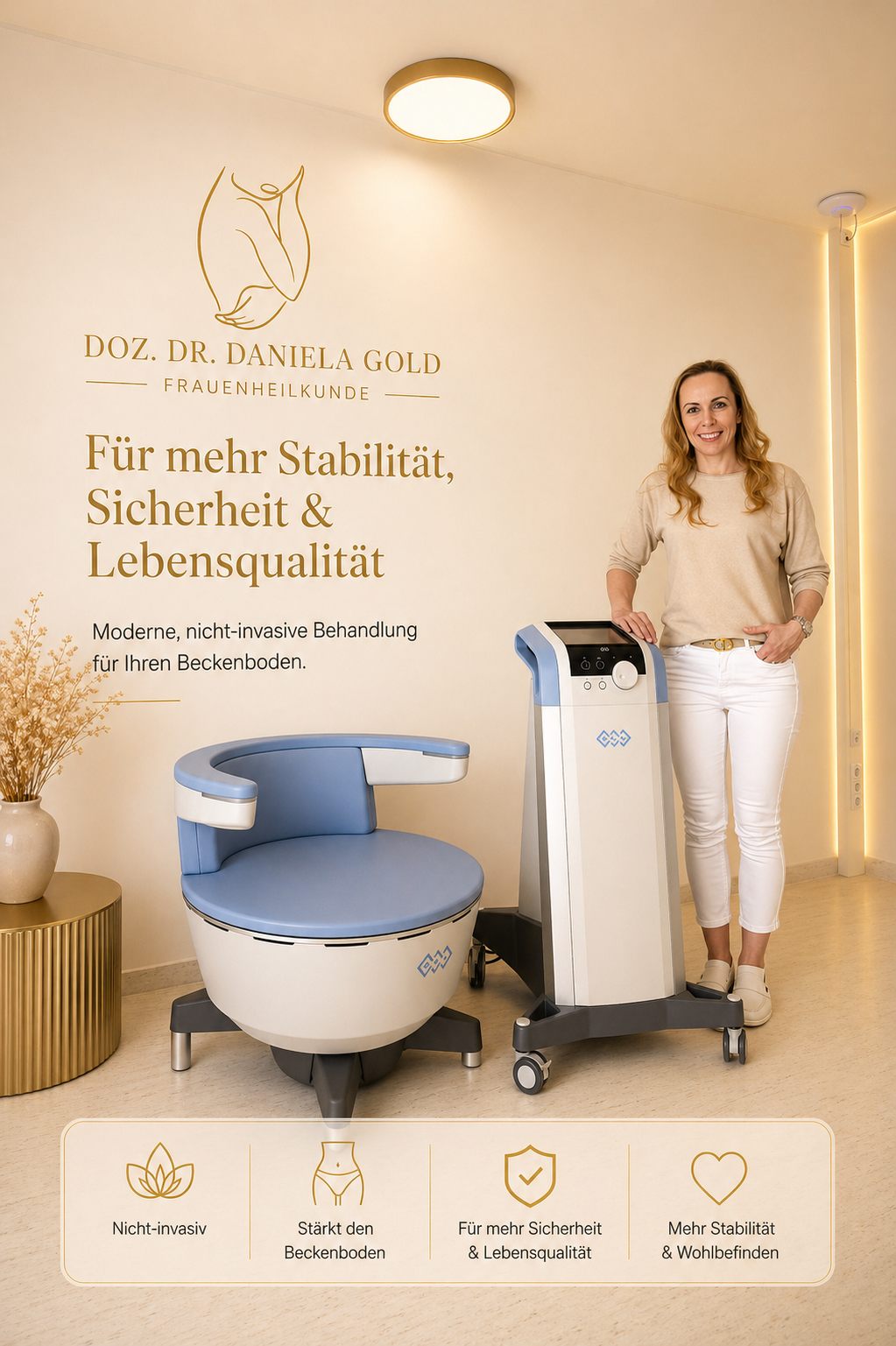 EMSELLA Behandlungsstuhl für die Beckenbodenstimulation